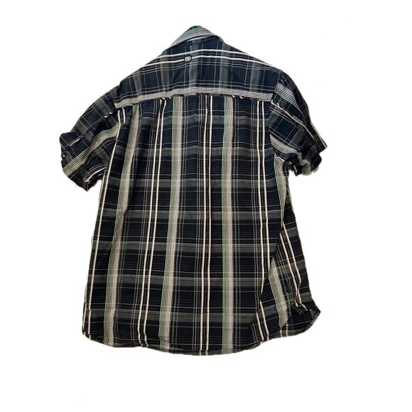 Ecko Unltd Classic Short Sleeve Button Checked Shirt Mens S - Picture 2 of 3